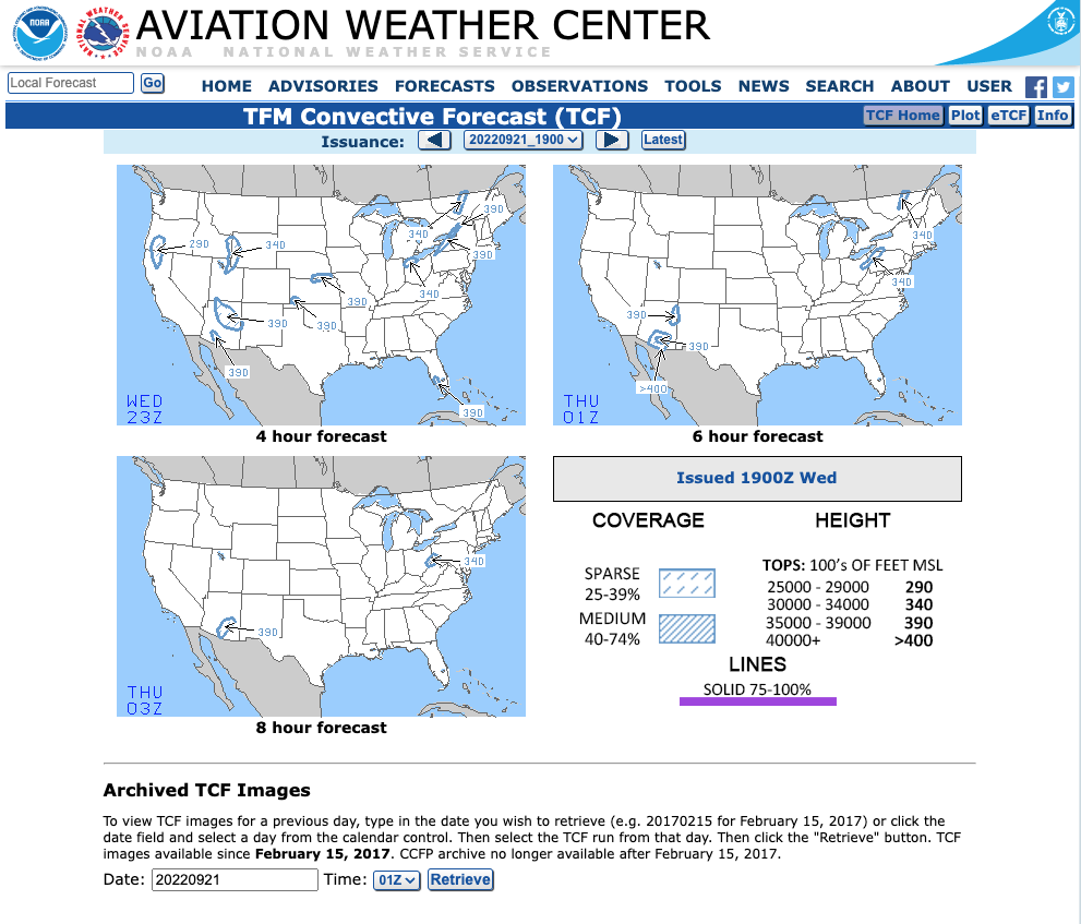 aviation weather center experimental